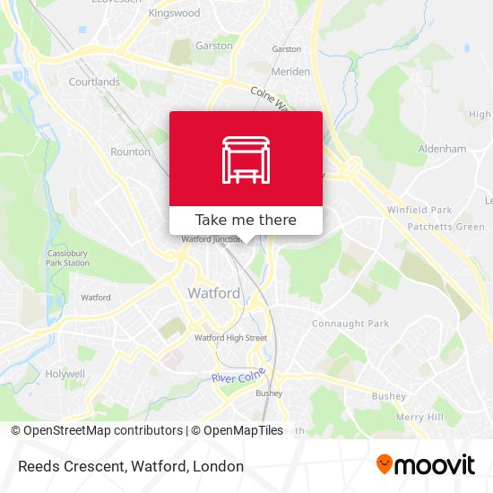 Reeds Crescent, Watford map