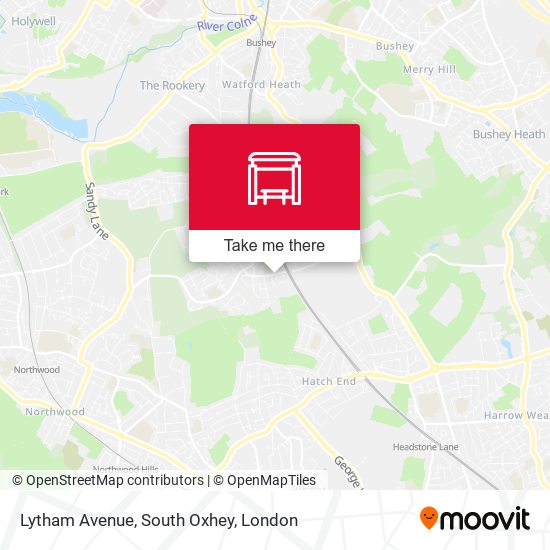 Lytham Avenue, South Oxhey map