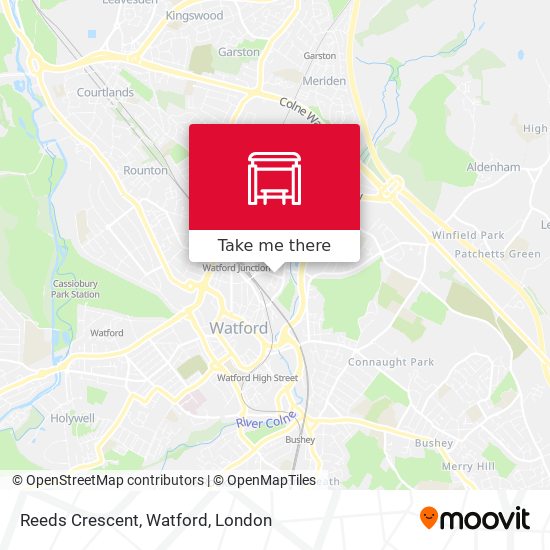 Reeds Crescent, Watford map