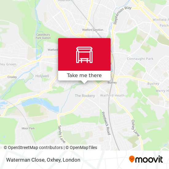 Waterman Close, Oxhey map