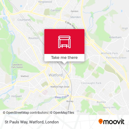 St Pauls Way, Watford map