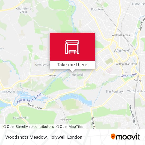Woodshots Meadow, Holywell map