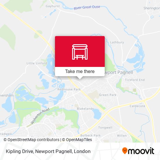 Kipling Drive, Newport Pagnell map