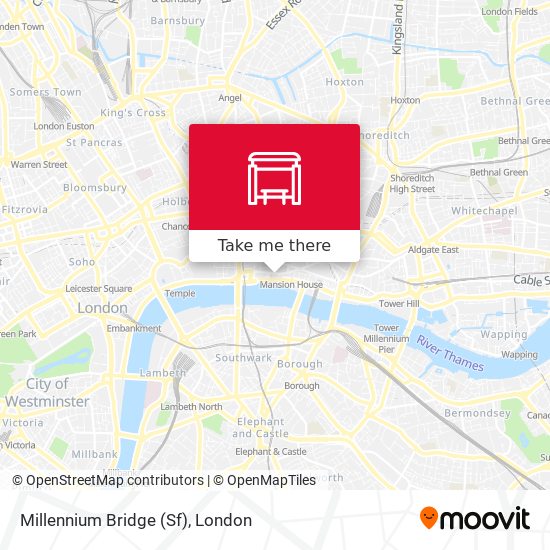 Millennium Bridge (Sf) map