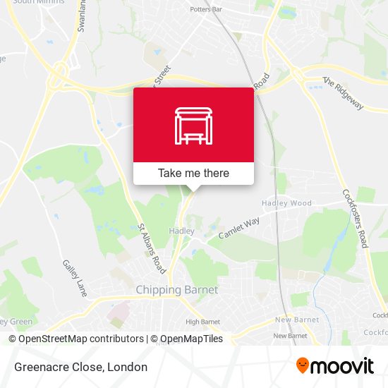 Greenacre Close map