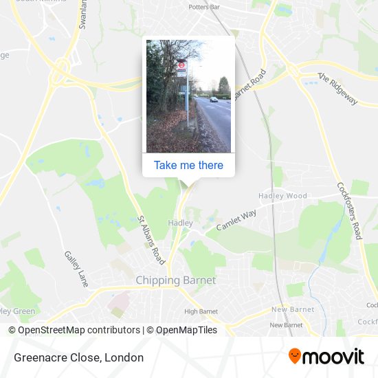 Greenacre Close map