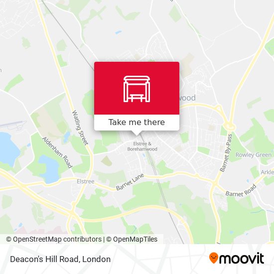Deacon's Hill Road map