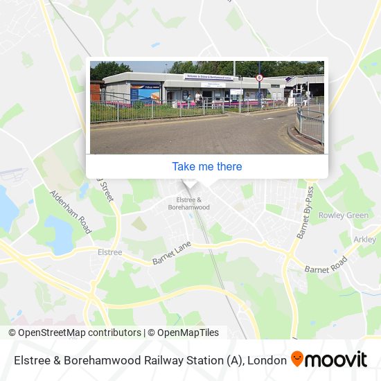 Elstree & Borehamwood Railway Station (A) map