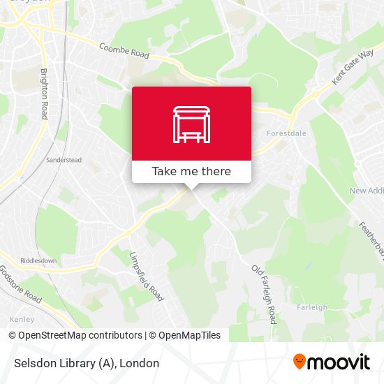 Selsdon Library (A) map