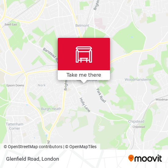 Glenfield Road map