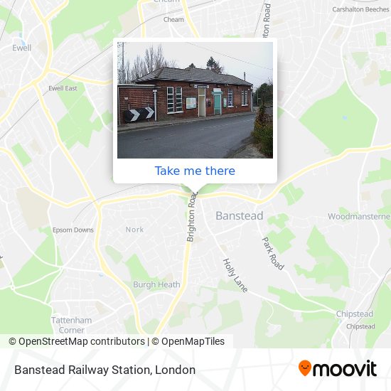 Banstead Railway Station map