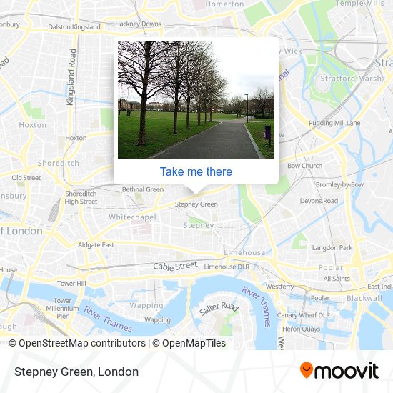 Stepney Green map