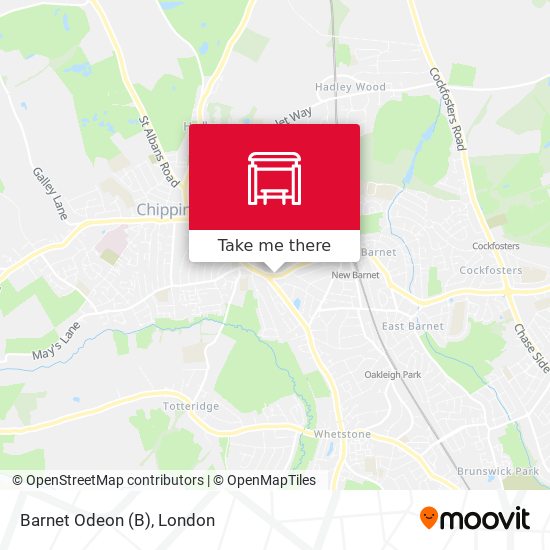 Barnet Odeon map