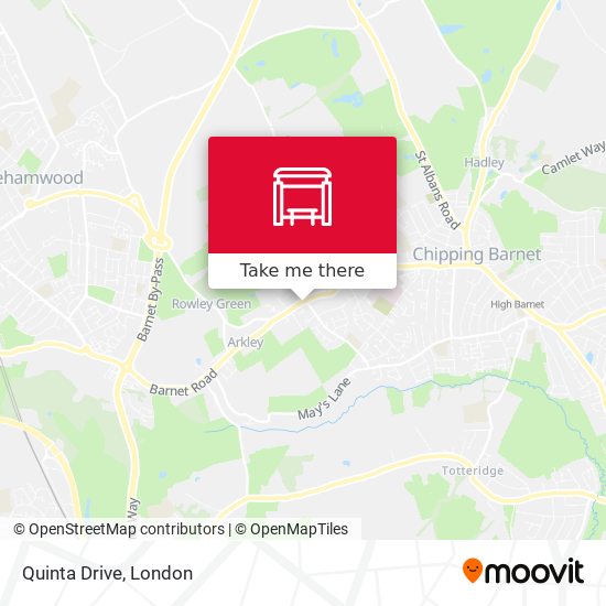 Quinta Drive map