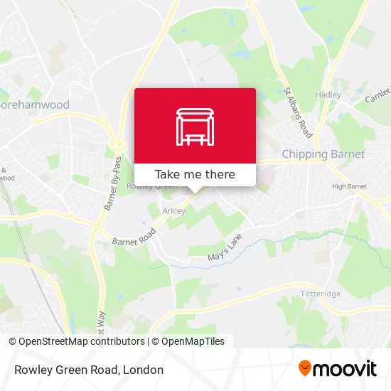 Rowley Green Road map
