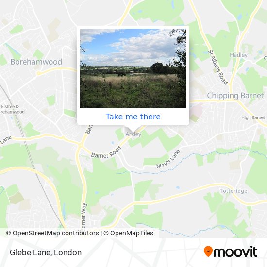 Glebe Lane map