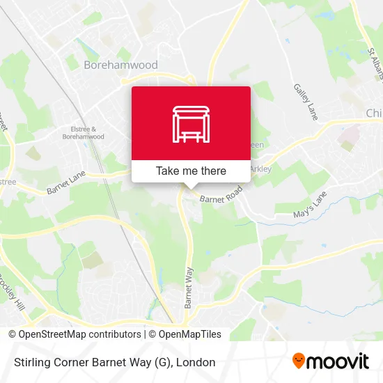 Stirling Corner  Barnet Way (G) map
