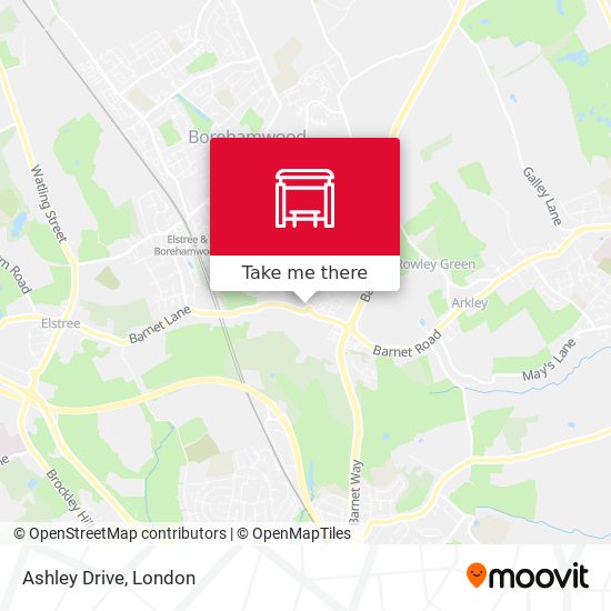 Ashley Drive map
