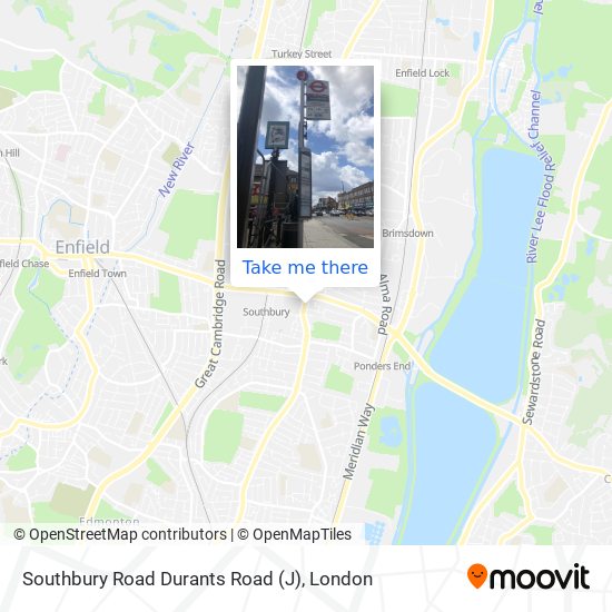 Southbury Road  Durants Road (J) map
