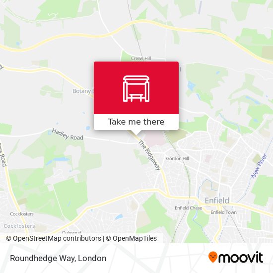 Roundhedge Way map