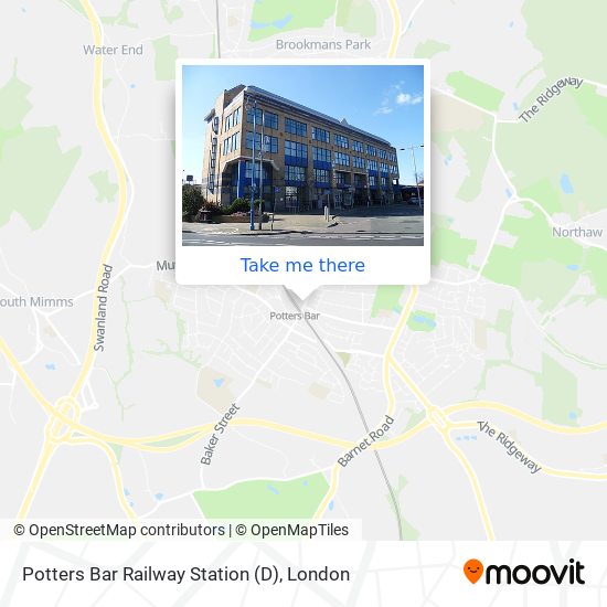 Potters Bar Railway Station (D) map
