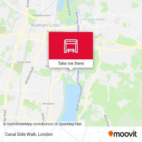 Canal Side Walk map
