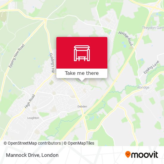 Mannock Drive map