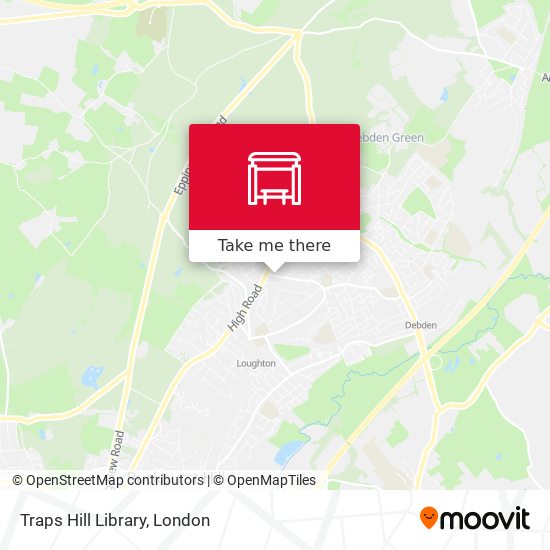 Traps Hill Library map