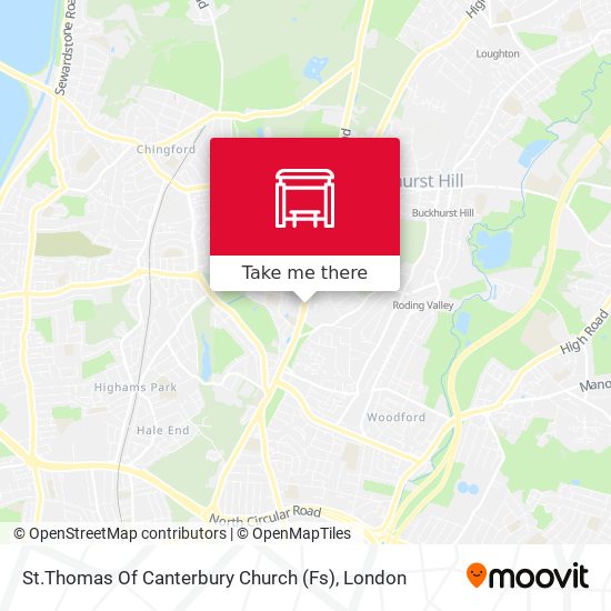 St.Thomas Of Canterbury Church (Fs) map