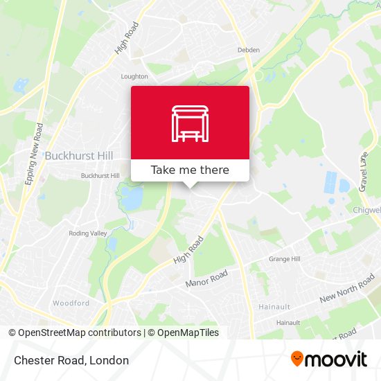 Chester Road map