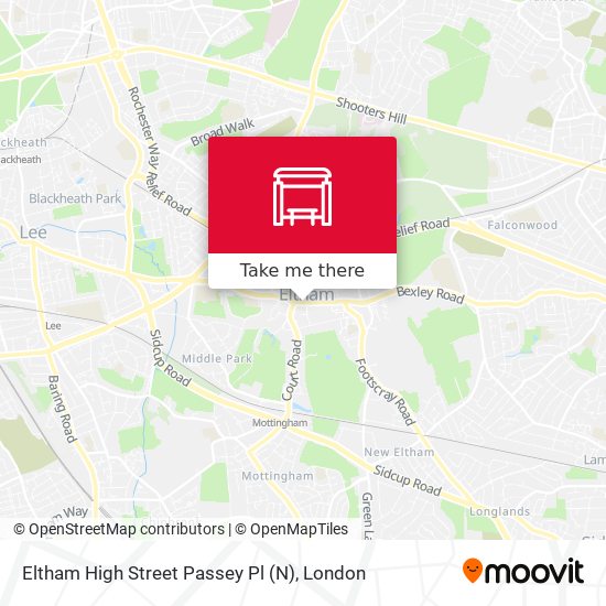 Eltham High Street  Passey Pl (N) map