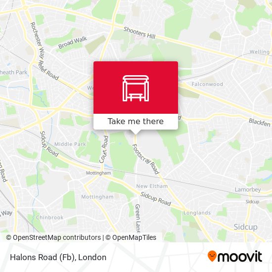 Halons Road  (Fb) map