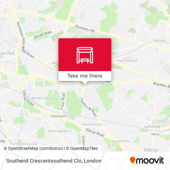 Southend Crescentsouthend Clo map