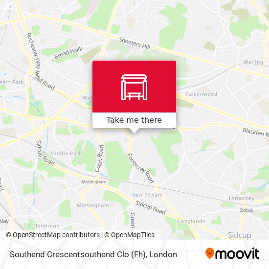 Southend Crescentsouthend Clo (Fh) map