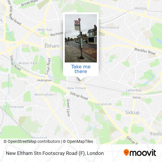 New Eltham Stn Footscray Road map