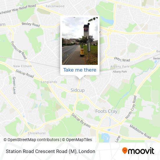 Station Road  Crescent Road (M) map
