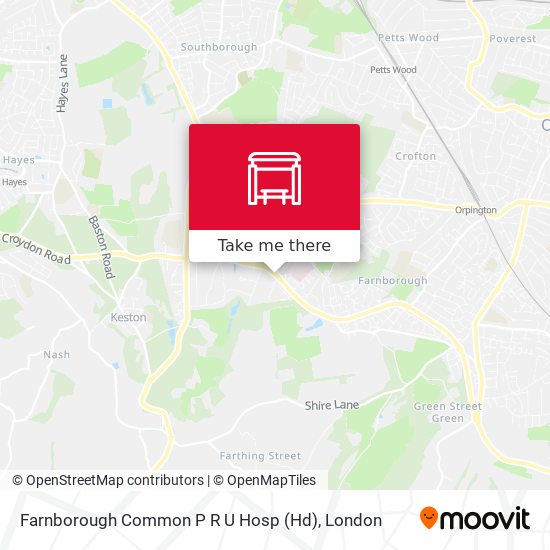 Farnborough Common P R U Hosp (Hd) map