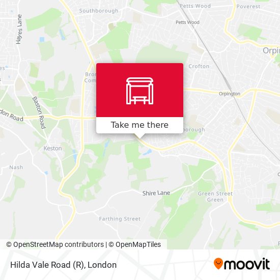 Hilda Vale Road map