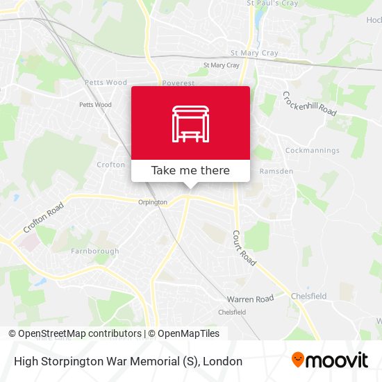 High Storpington War Memorial map