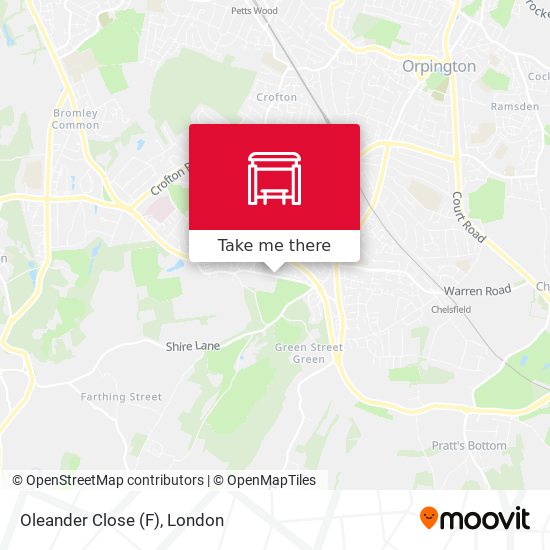 Oleander Close (F) map