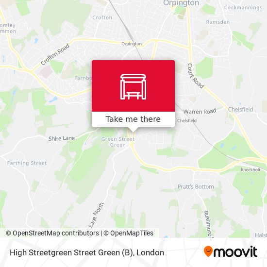 High Streetgreen Street Green (B) map
