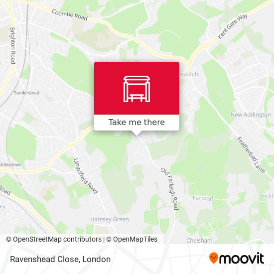 Ravenshead Close map