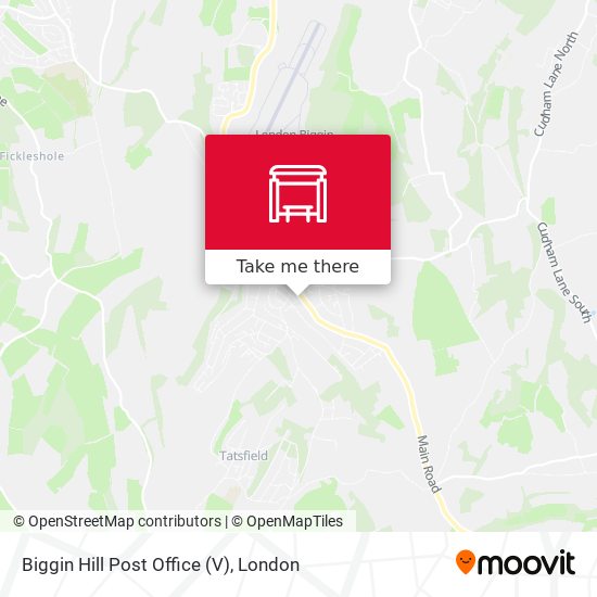 Biggin Hill Post Office (V) map
