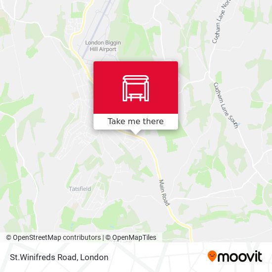 St.Winifreds Road map