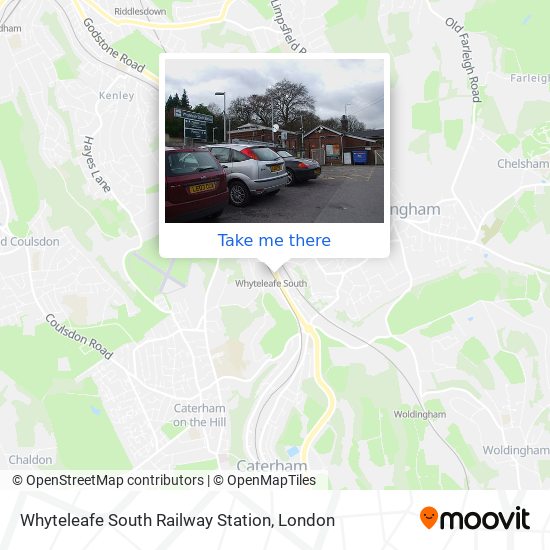 Whyteleafe South Railway Station map