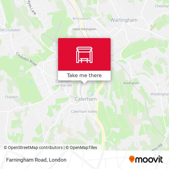 Farningham Road map