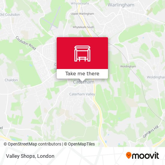 Valley Shops map