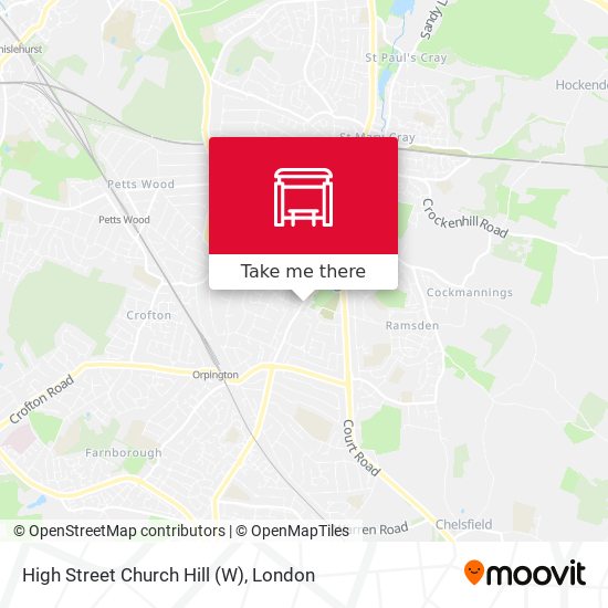 High Street  Church Hill (W) map