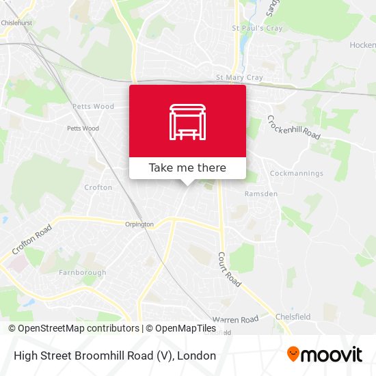 High Street  Broomhill Road (V) map