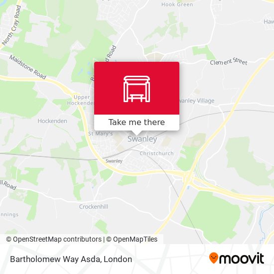 Bartholomew Way Asda map